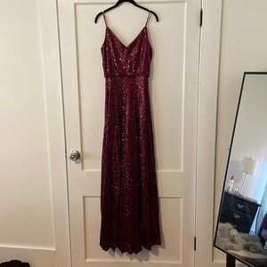 Like new Revelry red sequin dress!